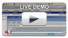 Live Demo. Monitoring employee.