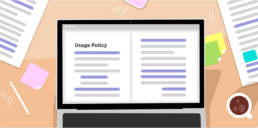 internet usage policy on a computer