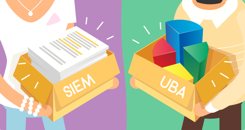 Explaining the difference between user behavior analytics and SIEM software systems