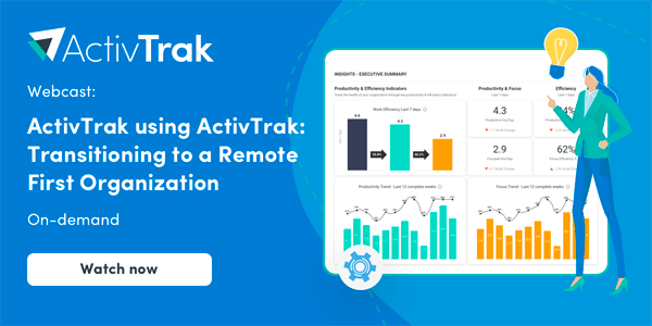 ActivTrak Using ActivTrak: Transitioning To A Remote First Organization ...