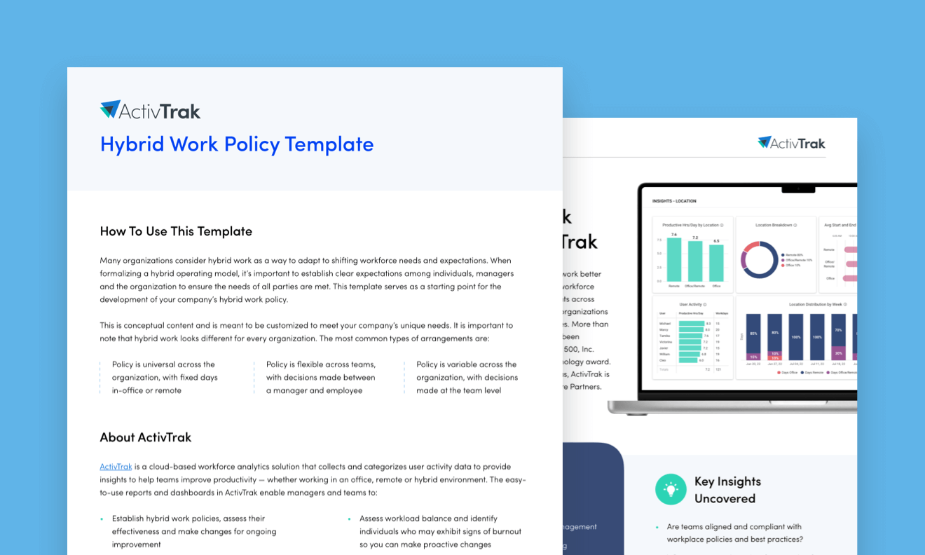 Hybrid Work Policy Template ActivTrak