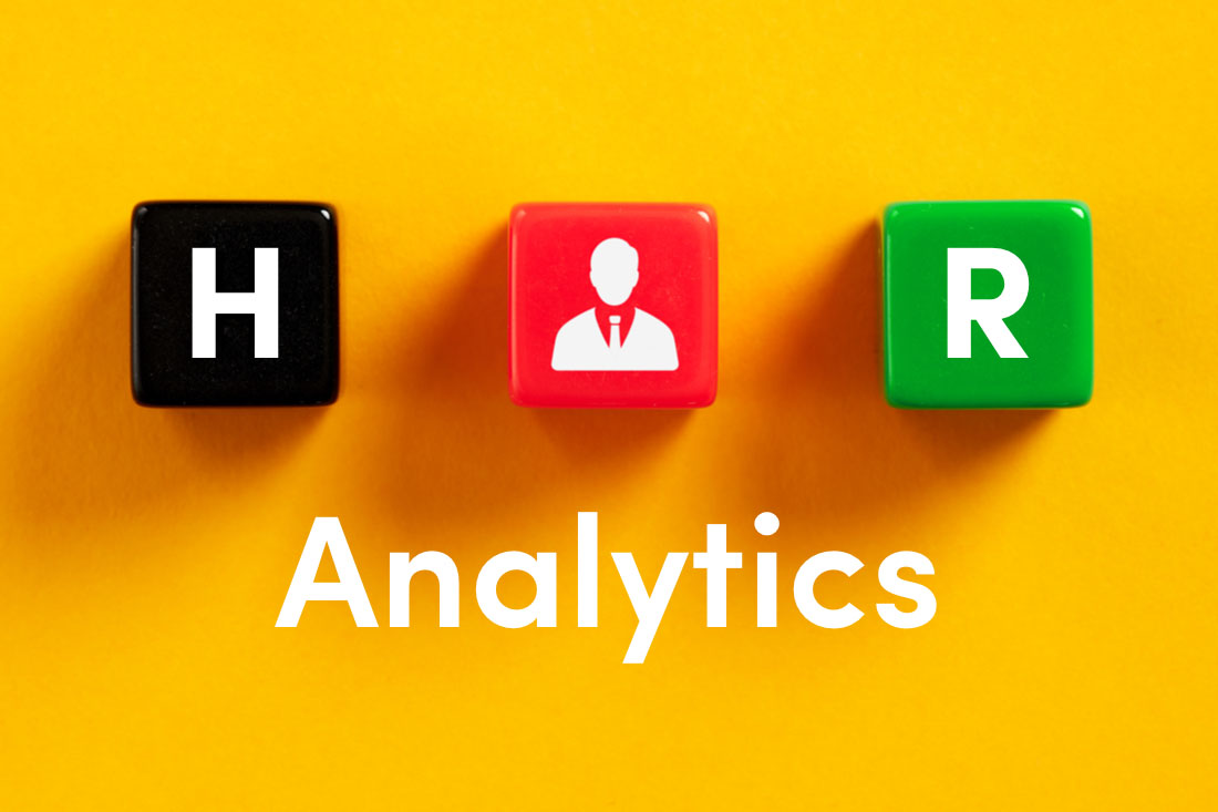 HR analytics written in colored blocks