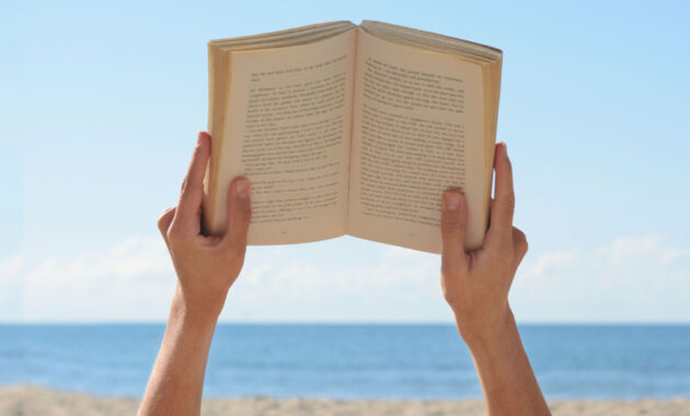 Summer Productivity Essentials: Person reading on the beach