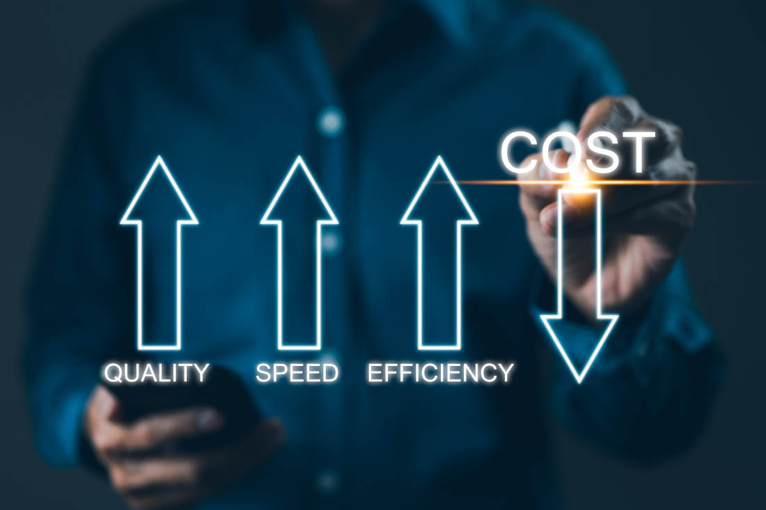 4 factors of productivity increasing and decreasing.