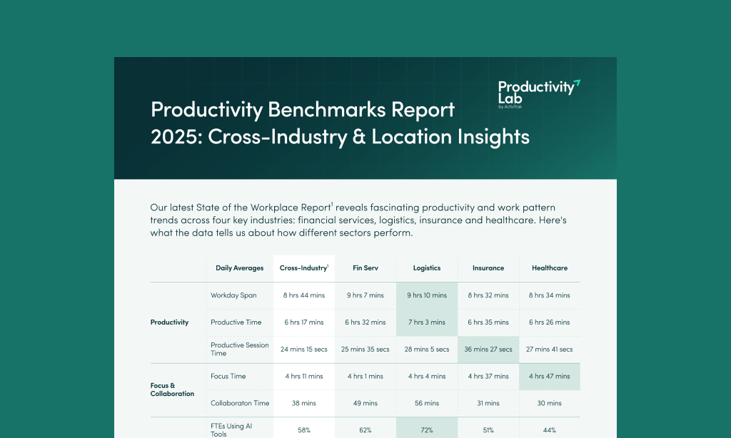 Productivity Benchmarks Report 2025: Cross-Industry & Location Insights